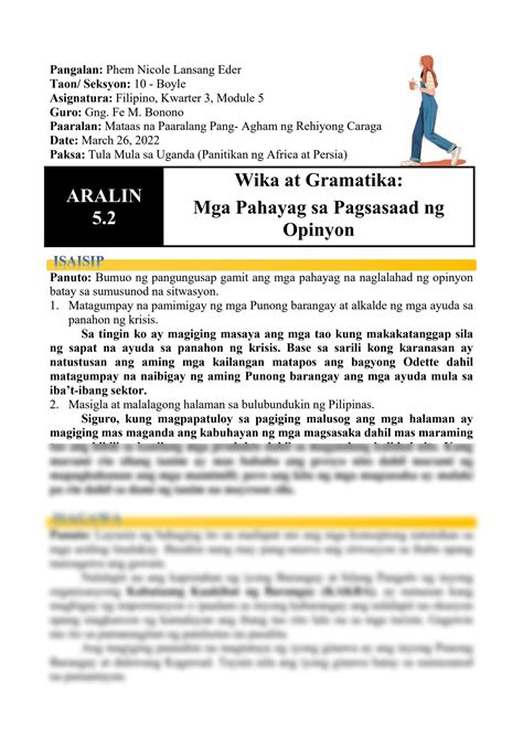5 halimbawa ng pahayag|FILIPINO 10 .